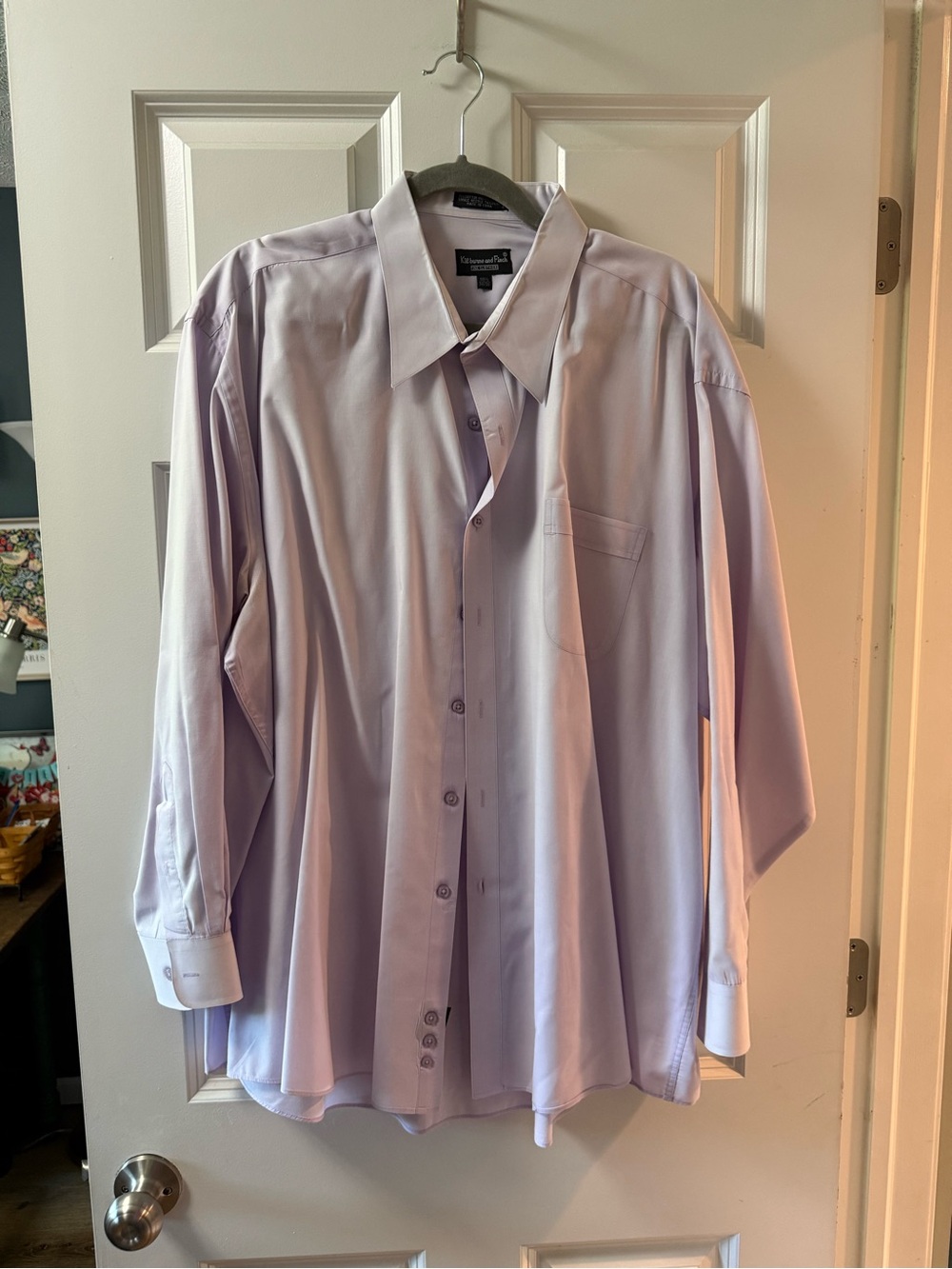 Kilburne and Finch Men's Lavender Long-Sleeve Dress Shirt